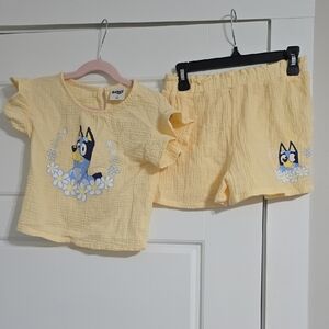 Yellow Kids' Bluey Set